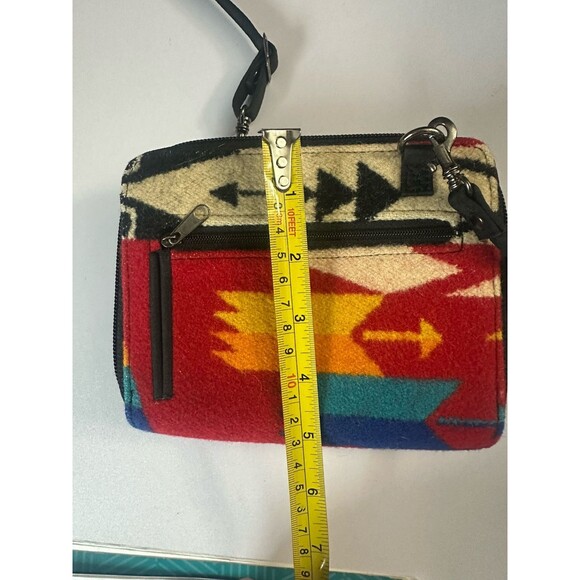 Pendleton Wool Southwest Crossbody Bag Zip Around Purse Detachable Strap Wallet - Picture 7 of 10